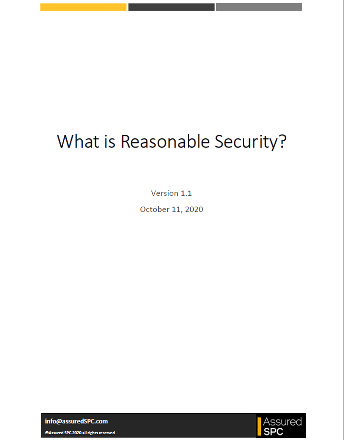 What is Reasonable Security